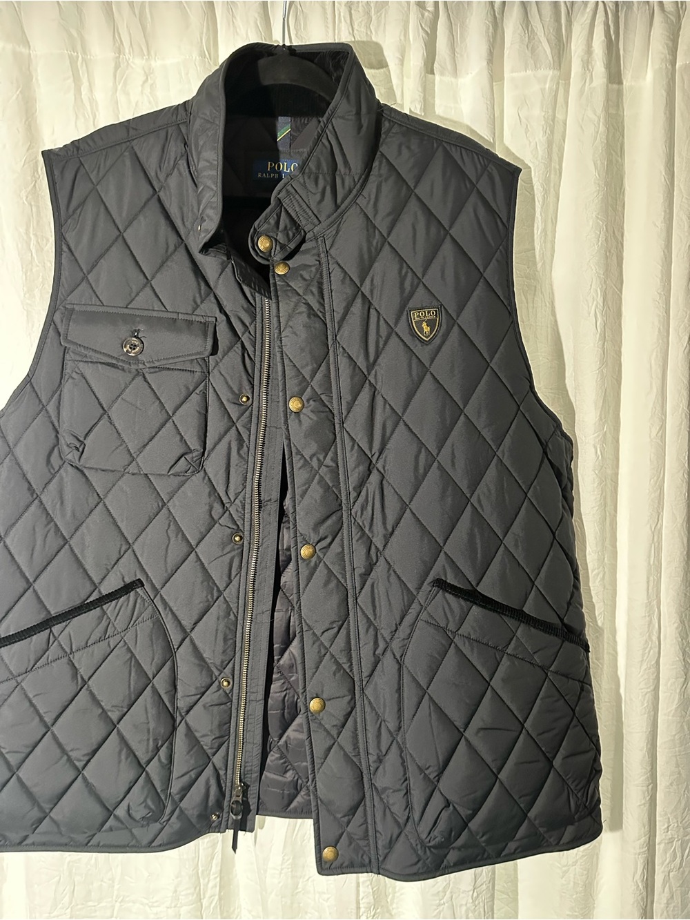Polo by Ralph Lauren Quilted Vest in Navy